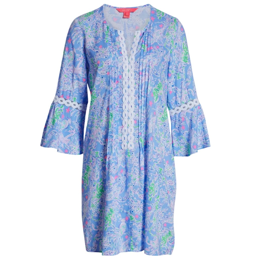 Lilly Pulitzer Hollie Women's
Multicolor Tunic Dress 3/4 Sleeve
Casual size XL